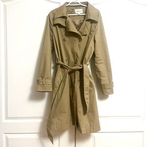NWOT Classic Double Breasted Trench Coat with Belt